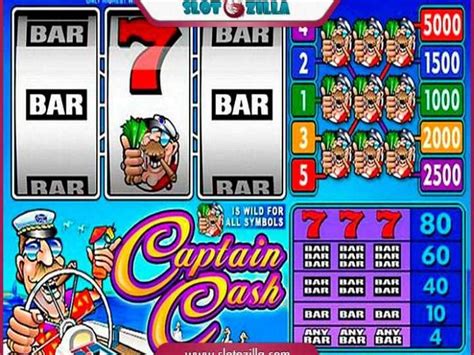Captain Cash Slot Machine Review and Free to Play Game.